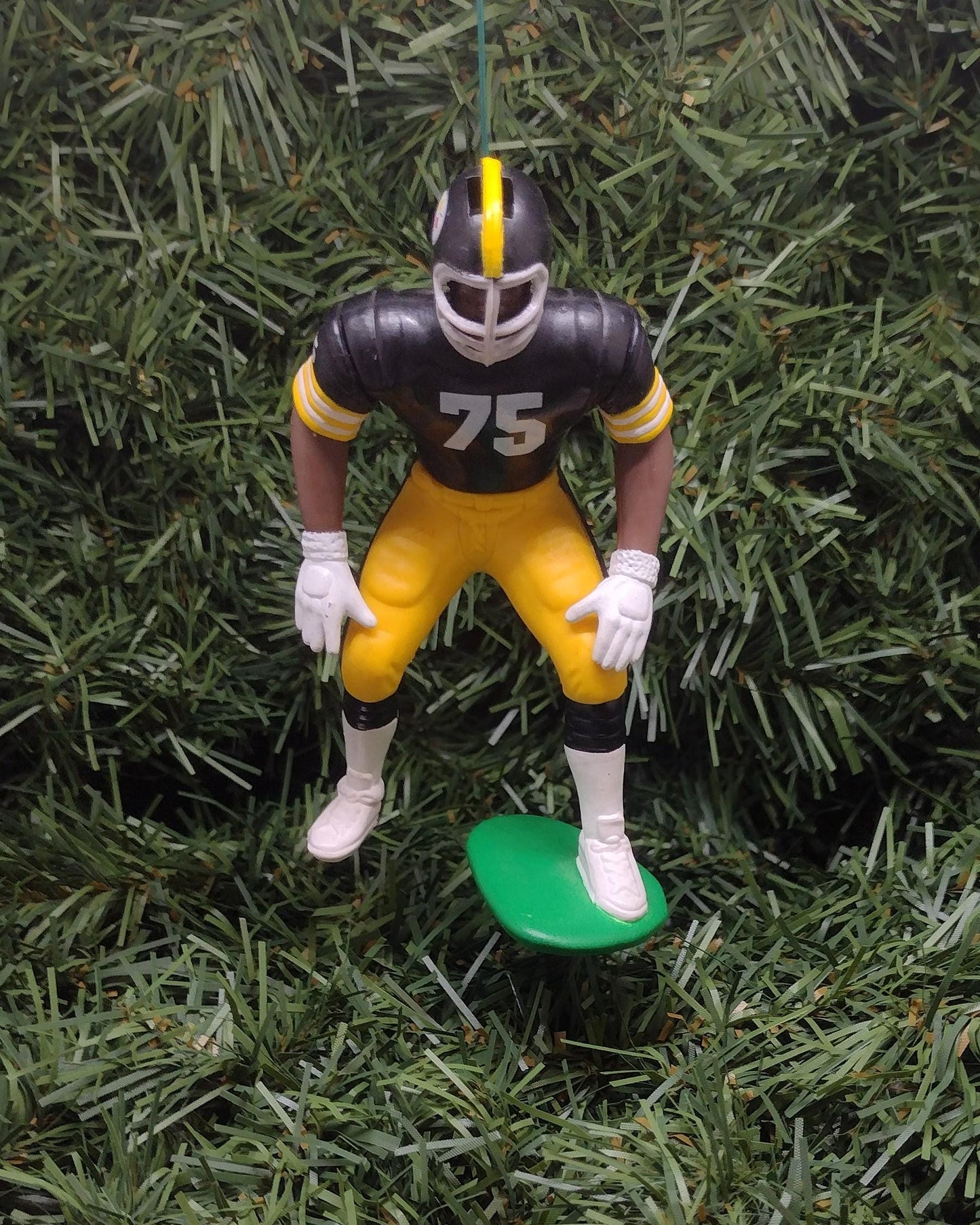 PITTSBURGH STEELERS ornament Joe Greene Christmas gift idea nfl football figure xmas tree decoration