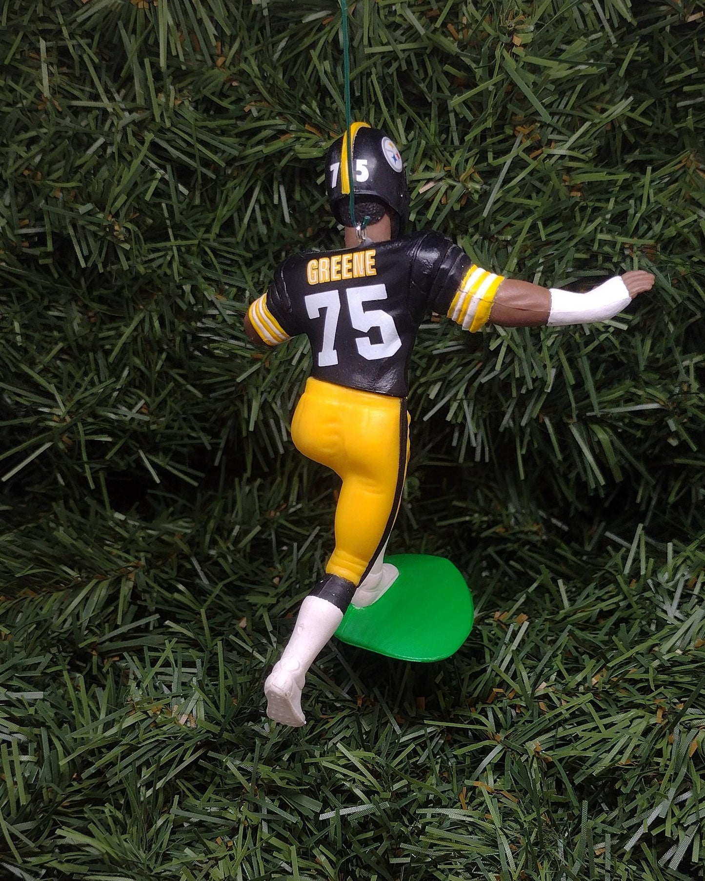 PITTSBURGH STEELERS ornament Joe Greene Christmas gift idea nfl football figure xmas tree decoration
