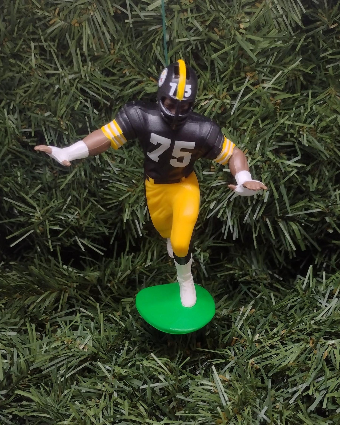 PITTSBURGH STEELERS ornament Joe Greene Christmas gift idea nfl football figure xmas tree decoration