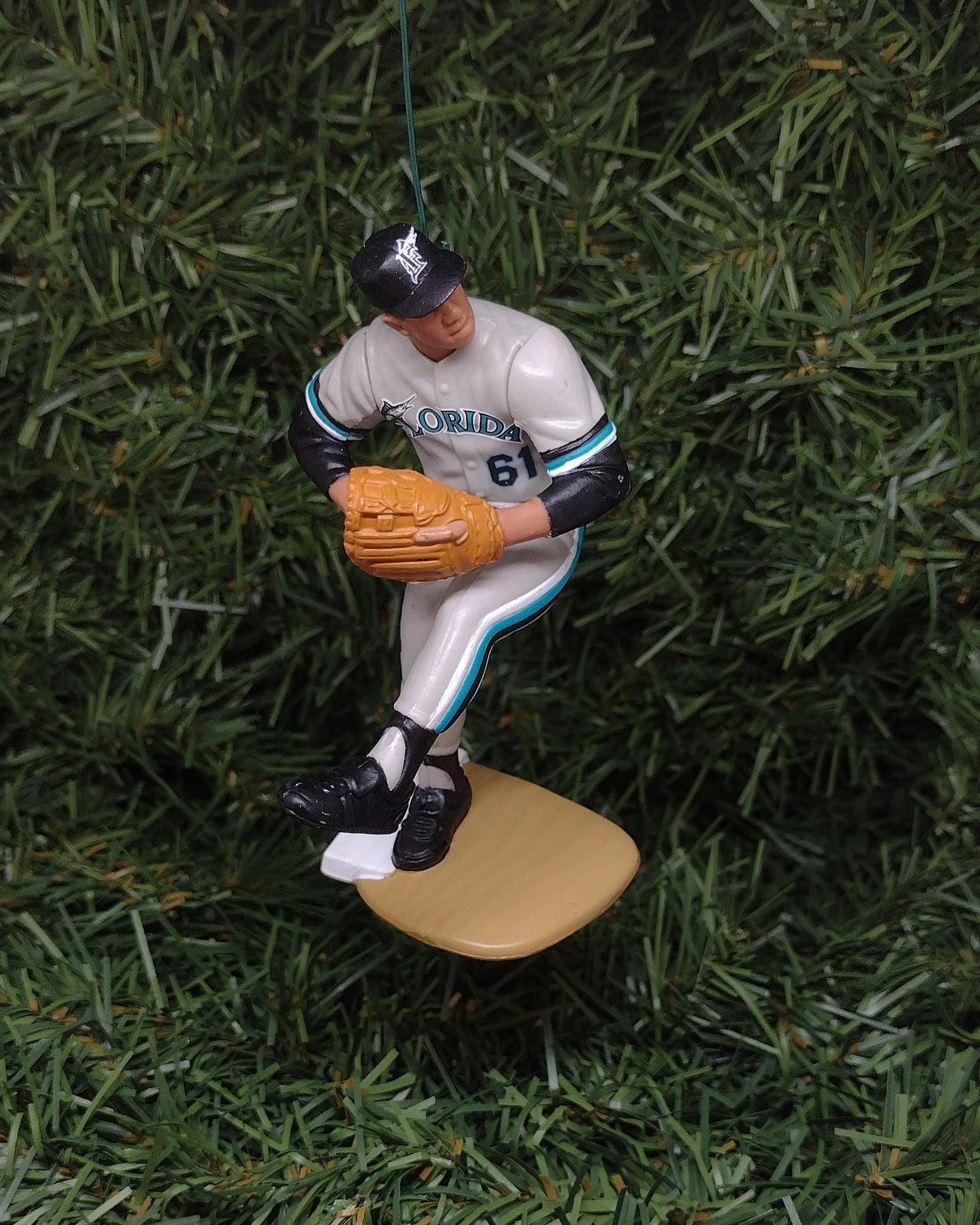 MIAMI/FLORIDA MARLINS ornaments Christmas tree decoration Ivan "Pudge" Rodriguez Bryan Harvey/Benito Santiago unique Xmas gift idea