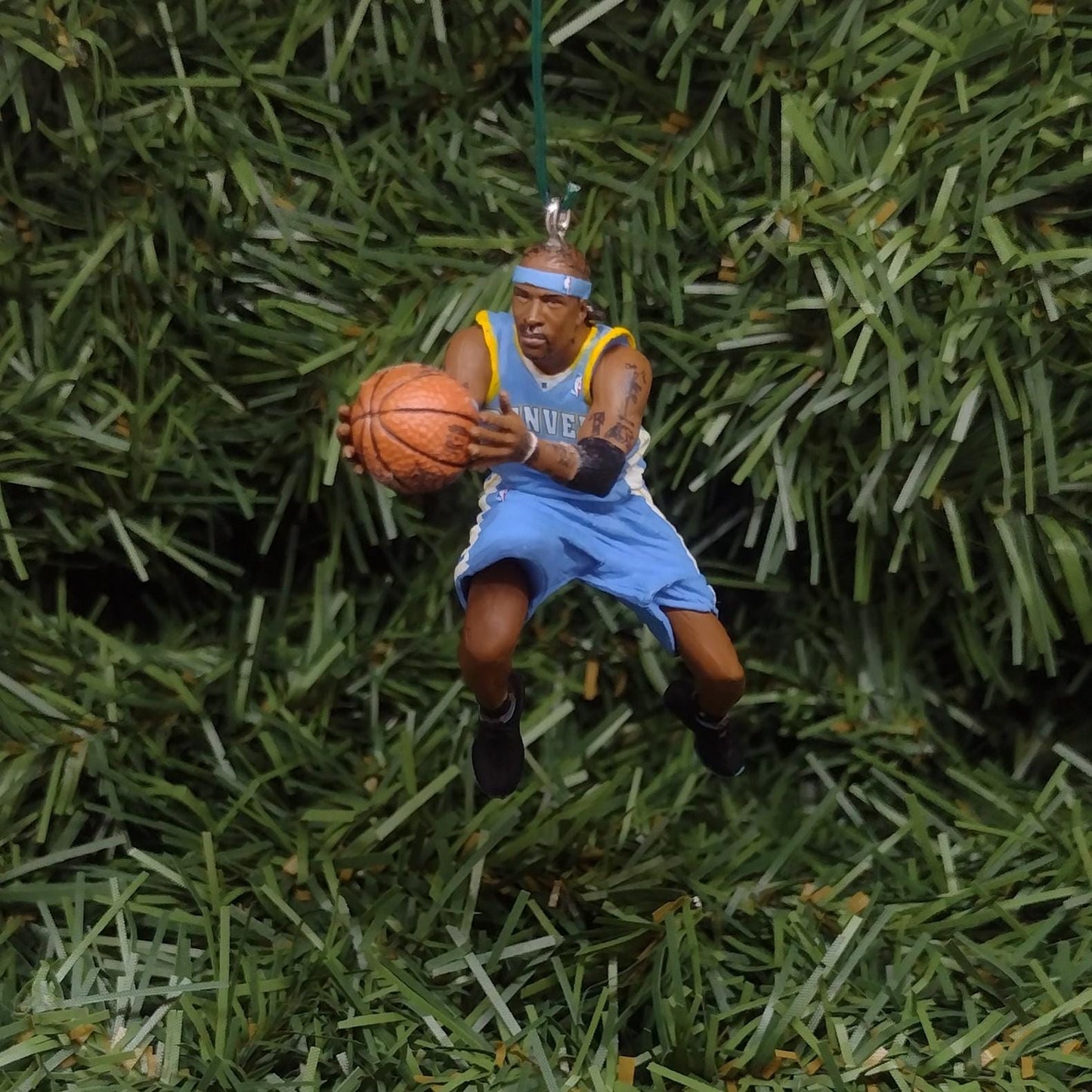 Allen Iverson DENVER NUGGETS Ornament Christmas Tree Decoration Xmas Gift 2.5 inch