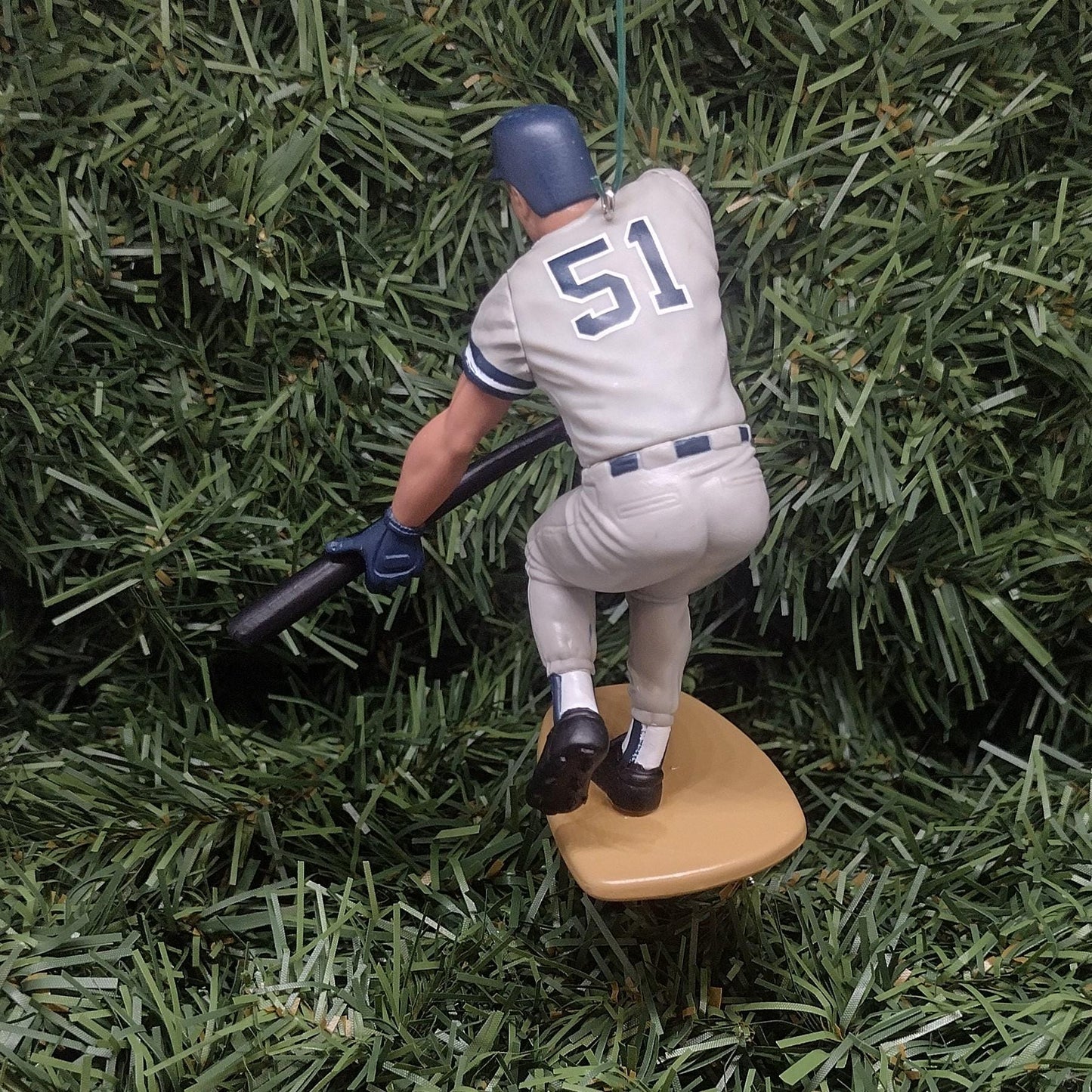 New York Yankees Ornament Bernie Williams Christmas Gift Idea Unique Xmas Tree Decoration MLB Baseball Figure