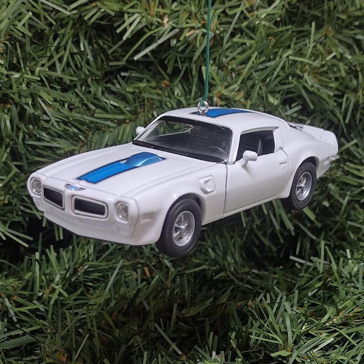 PONTIAC Firebird Trans Am 1972 Ornament Christmas Tree Decoration Fun Car Gift Unique Xmas Present White