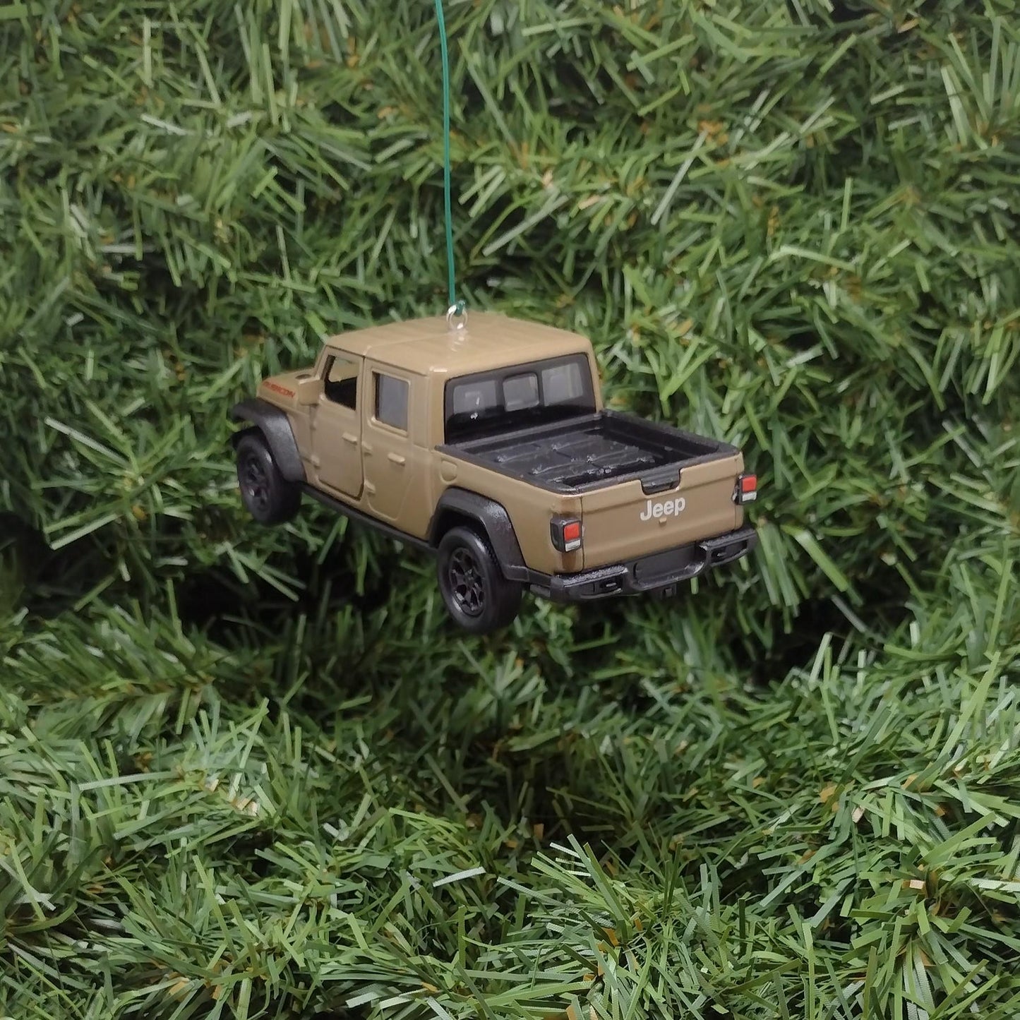 JEEP GLADIATOR Ornament Christmas Gift Idea Fun Automotive Xmas Tree Decoration 5 inch Brown 2019-2024