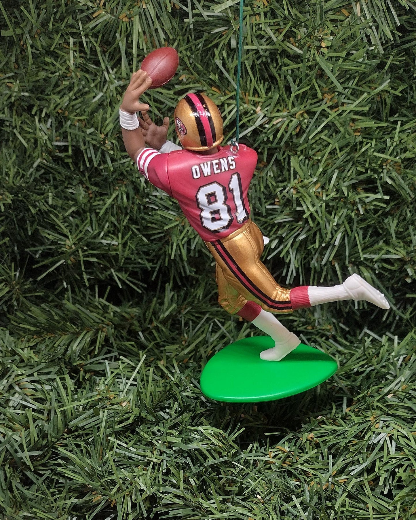 Terrell Owens SAN FRANCISCO 49ERS Ornament Christmas Tree Decoration NFL football figure unique gift idea