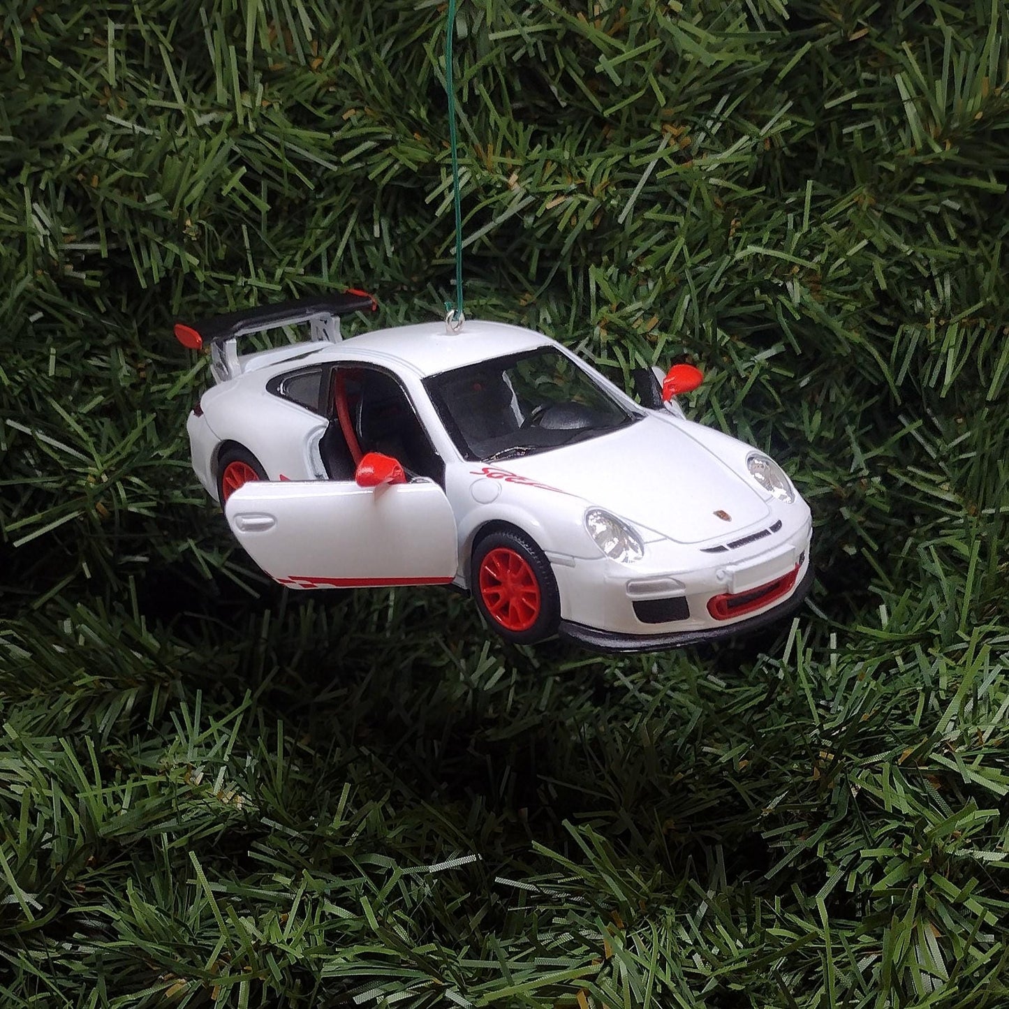 PORSCHE 911 GT3 RS Ornament Christmas Tree Decoration Unique Gift Idea 2010 gt3rs White