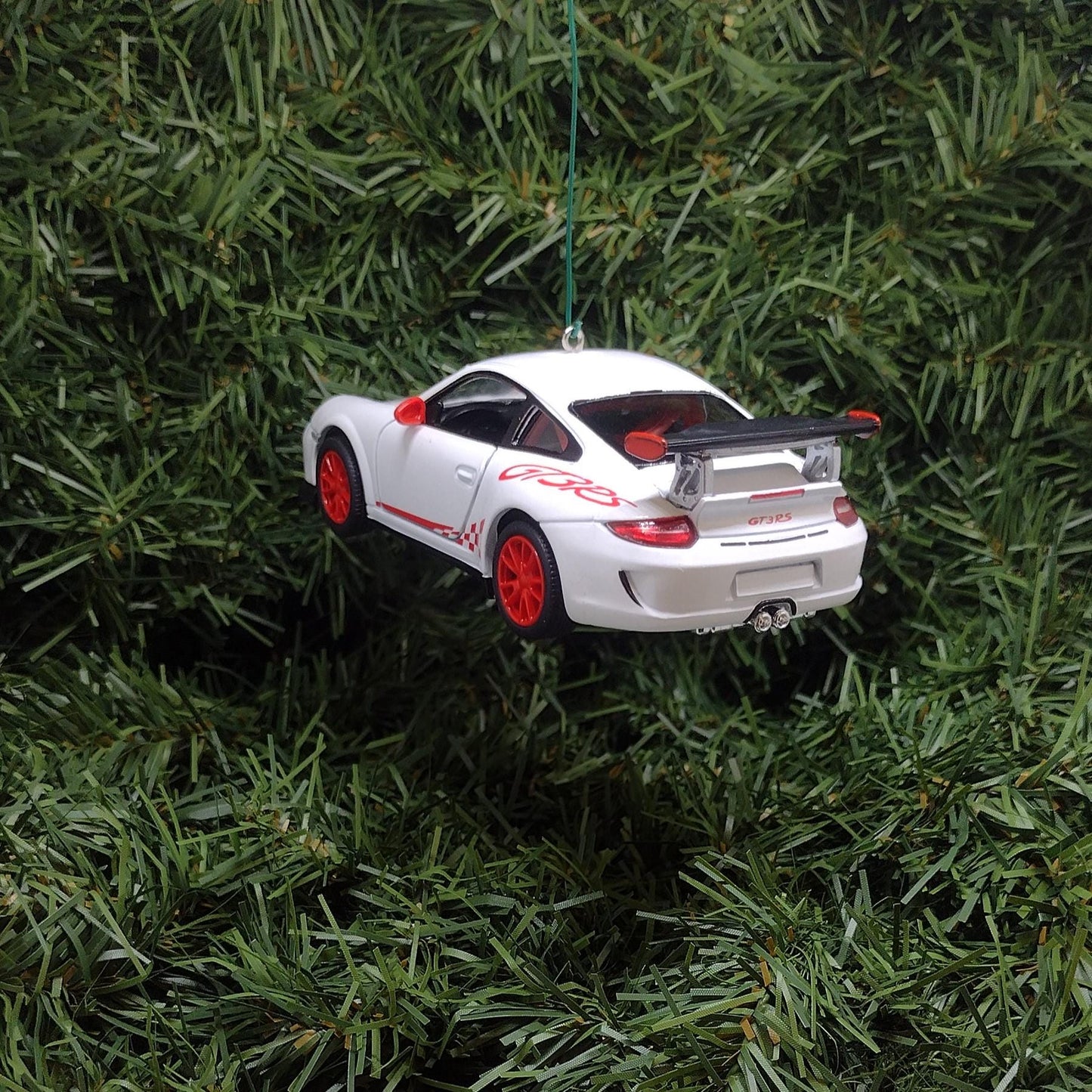 PORSCHE 911 GT3 RS Ornament Christmas Tree Decoration Unique Gift Idea 2010 gt3rs White
