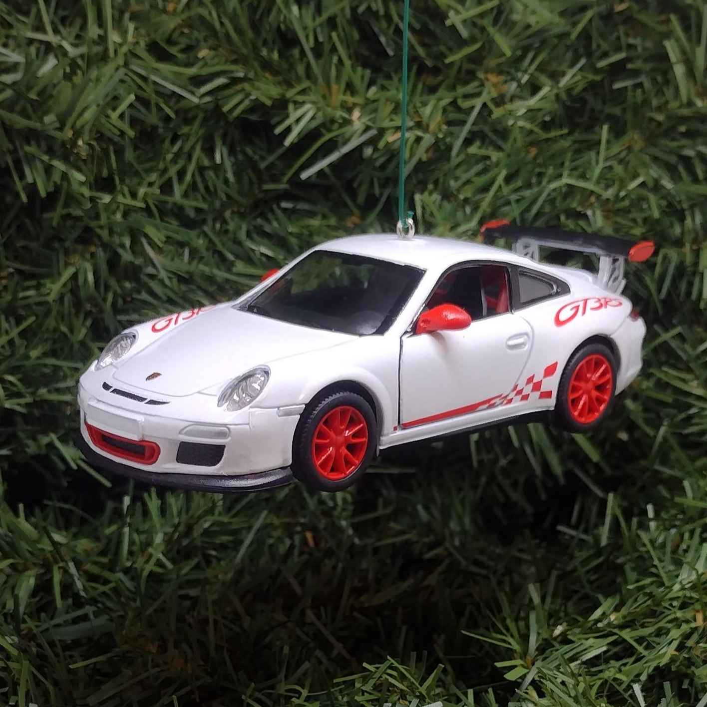 PORSCHE 911 GT3 RS Ornament Christmas Tree Decoration Unique Gift Idea 2010 gt3rs White
