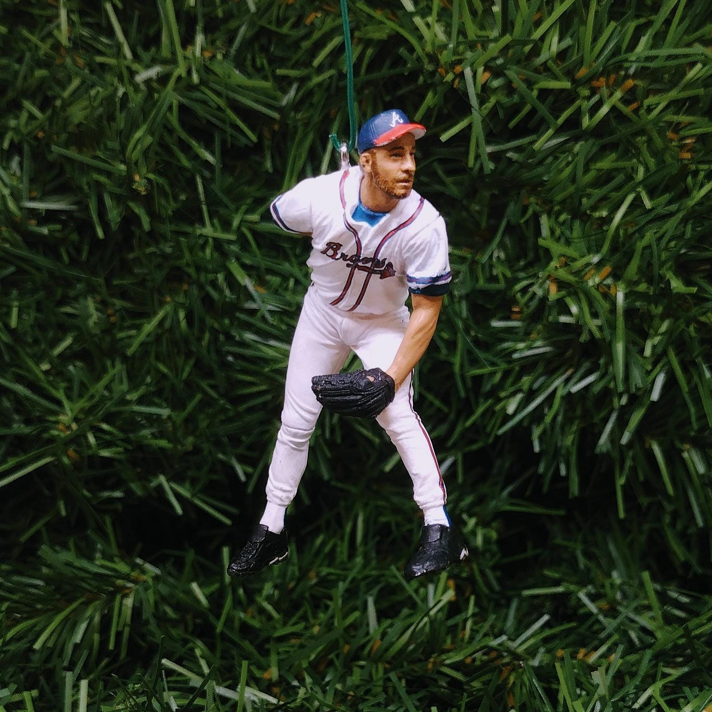 ATLANTA BRAVES Ornament Christmas Tree Decoration John Smoltz MLB Baseball Xmas Figure Unique Gift Idea 2.5 inch