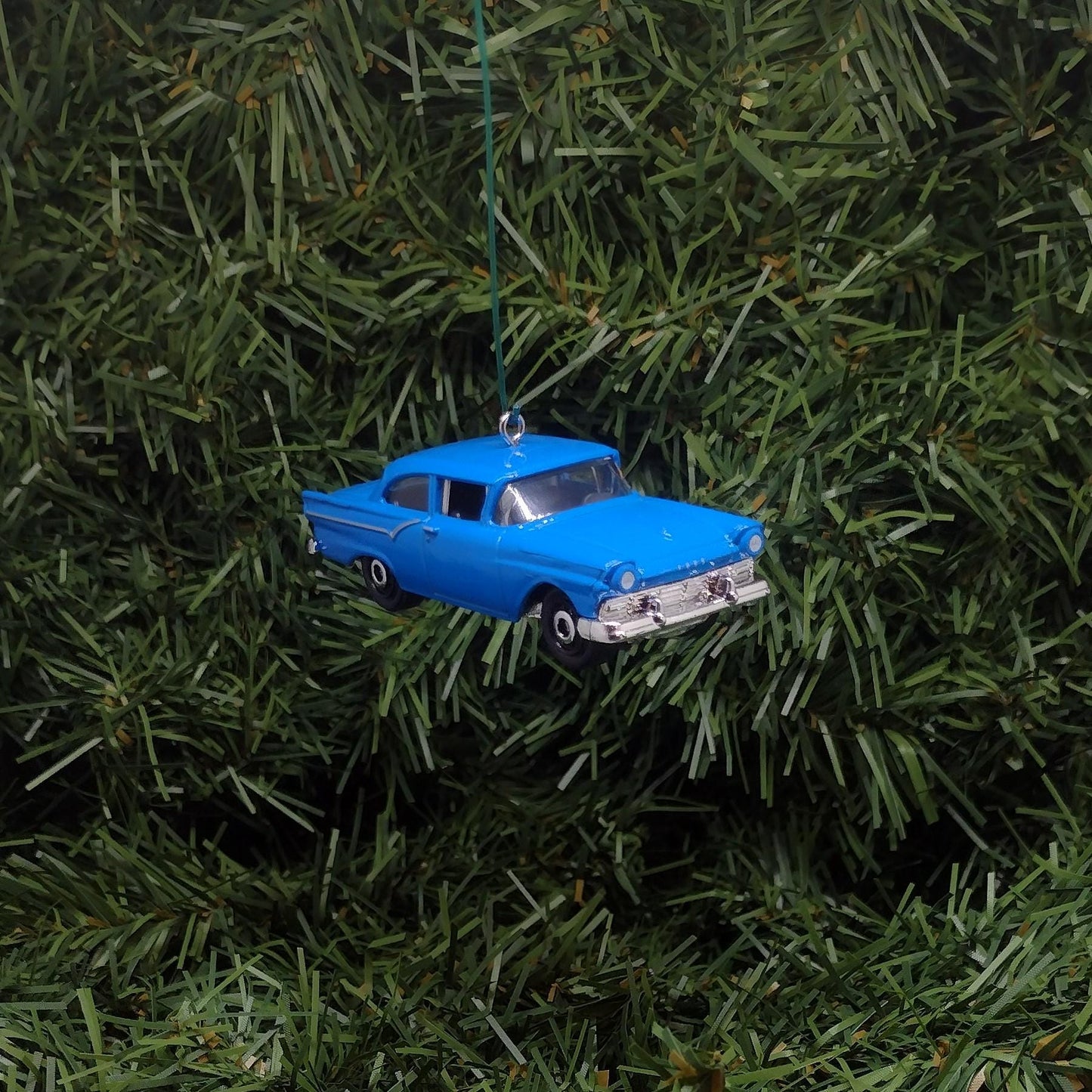 1957 Ford Custom 300 Ornament Christmas Gift Idea Unique Classic Car Xmas Tree Decoration Red Blue Black