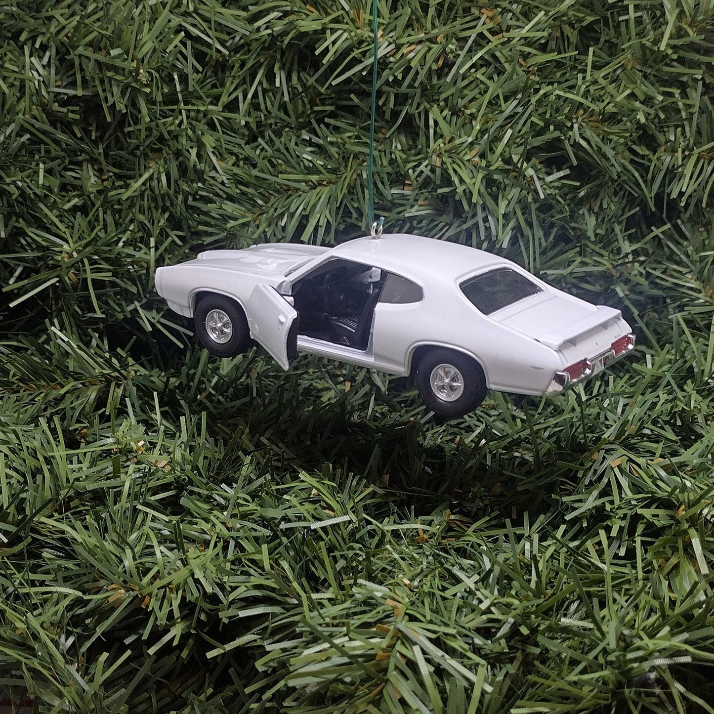 1969 PONTIAC GTO Ornament Christmas Tree Decoration Fun Car Gift Unique Xmas Present White
