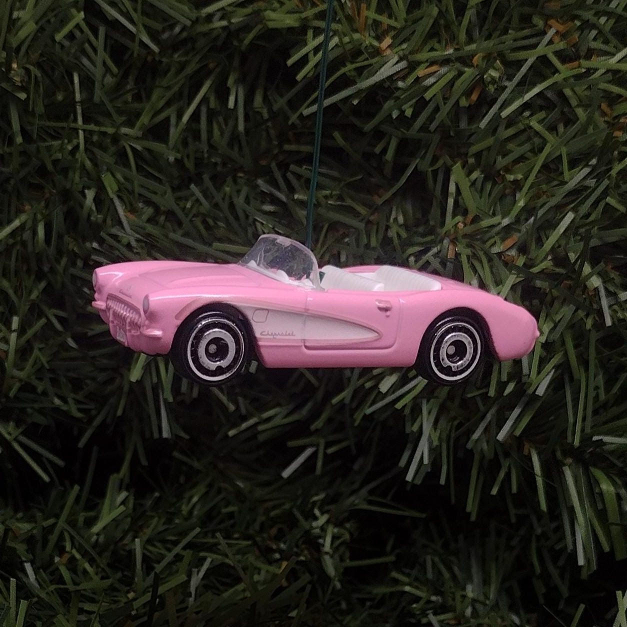 Barbie Corvette Ornament Christmas Gift Unique Pink Car Xmas Tree Decoration