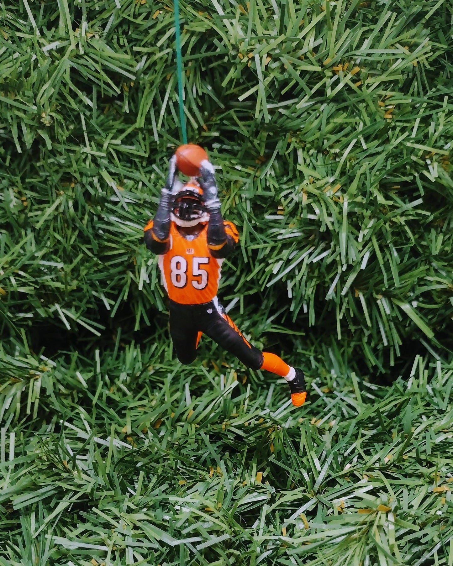 CINCINNATI BENGALS Ornament Chad Johnson Christmas Gift "Ochocinco" NFL Football Xmas Tree Decoration