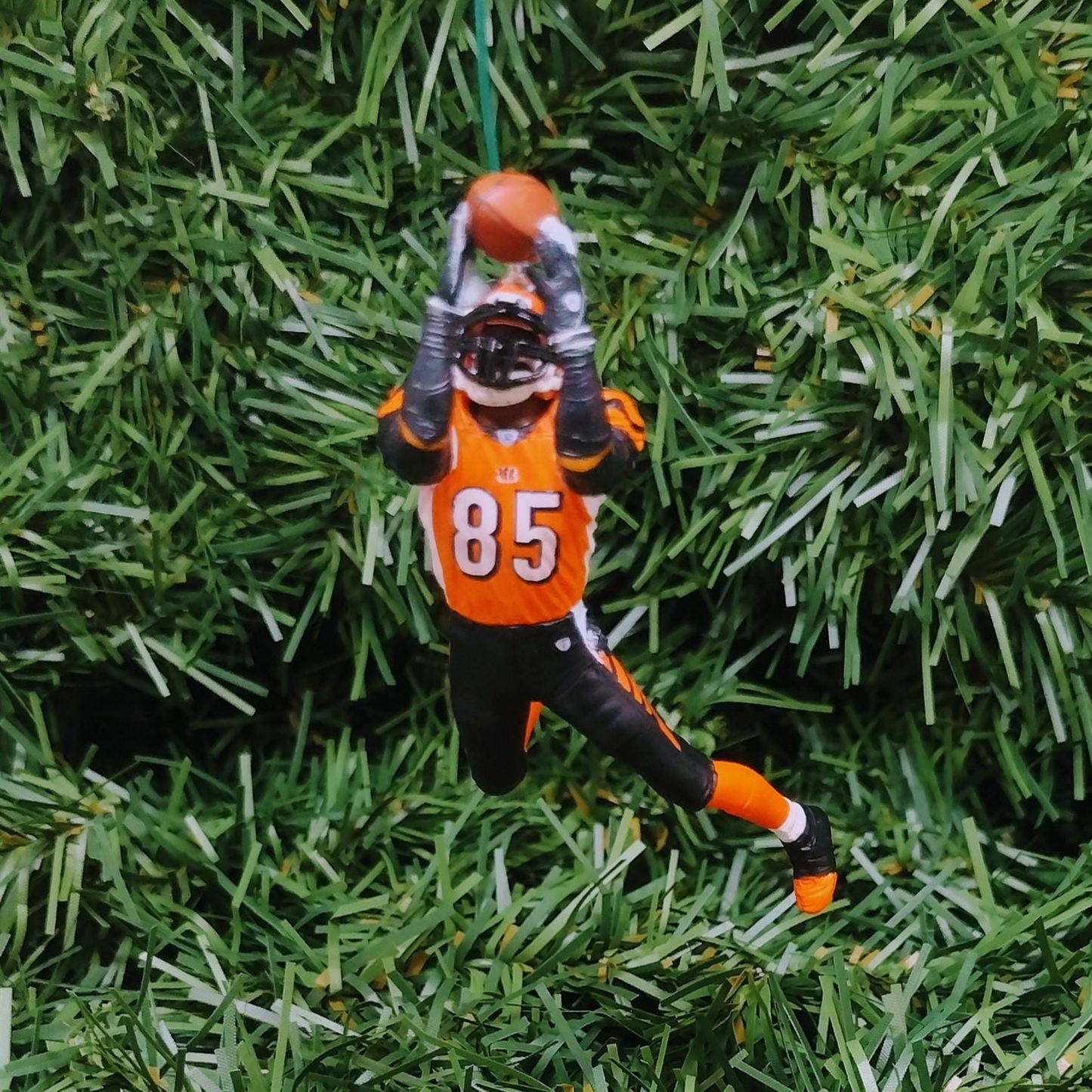 CINCINNATI BENGALS Ornament Chad Johnson Christmas Gift "Ochocinco" NFL Football Xmas Tree Decoration