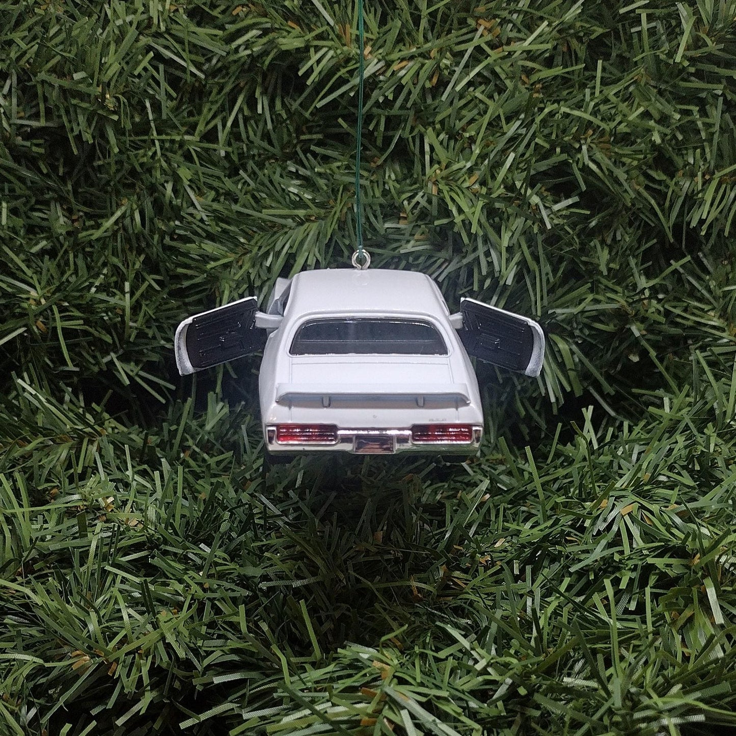 1969 PONTIAC GTO Ornament Christmas Tree Decoration Fun Car Gift Unique Xmas Present White