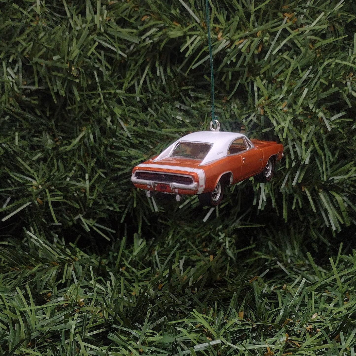DODGE CHARGER Ornament 1969 R/T Christmas Gift Xmas Tree Decoration Mopar Muscle Car Copper Color
