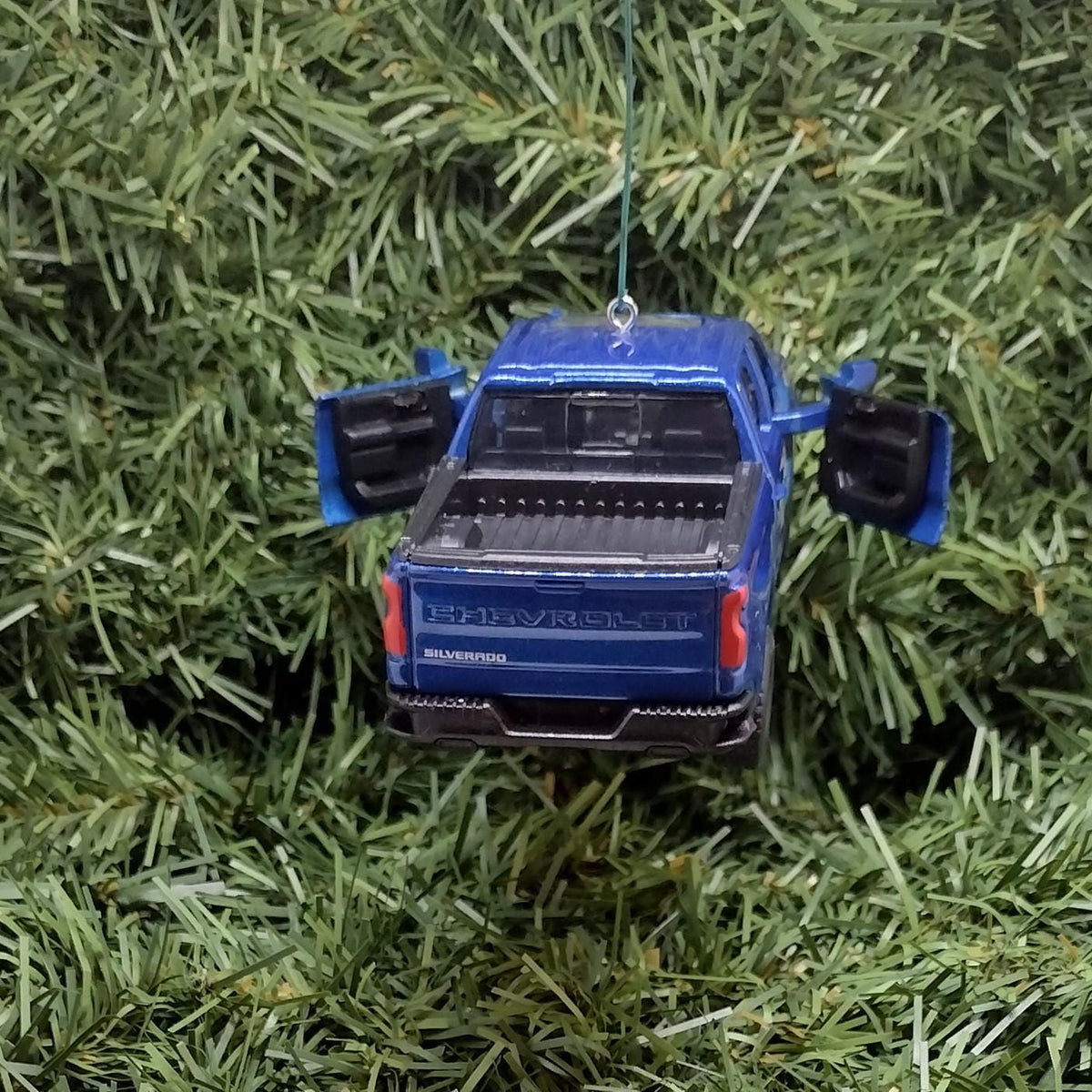 Chevy Silverado Ornament Christmas Decoration Xmas Gift Idea 5 Inch 2019 Z71 Chevrolet pickup truck 2020 2021 Blue