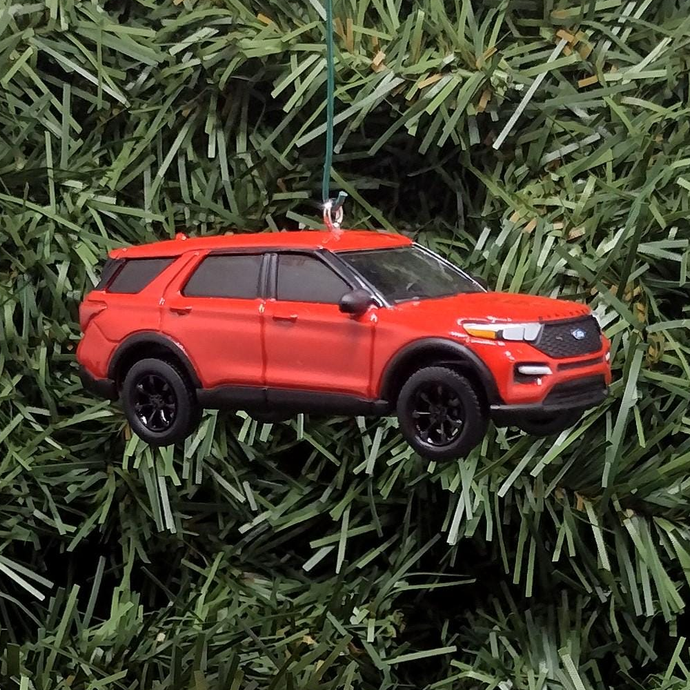 FORD EXPLORER Ornament Christmas Decoration Unique Gift 2023 SUV Rapid Red
