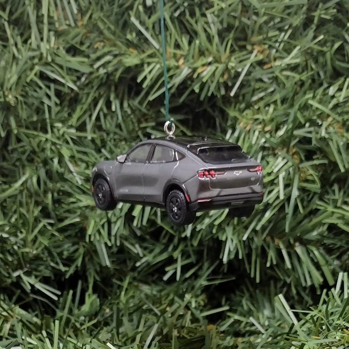 Ford Mustang Mach E Christmas Ornament Unique Gift Idea Xmas Tree Decoration 2023 California Route 1 Gray Grey