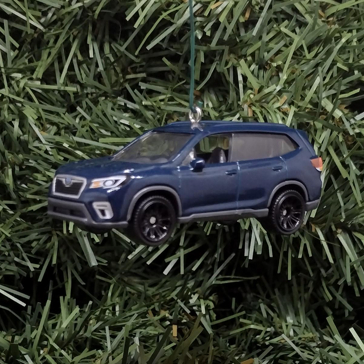 Subaru Forester Ornament Christmas Gift idea 2019 2020 2021 Unique Car Xmas Tree Decoration Blue