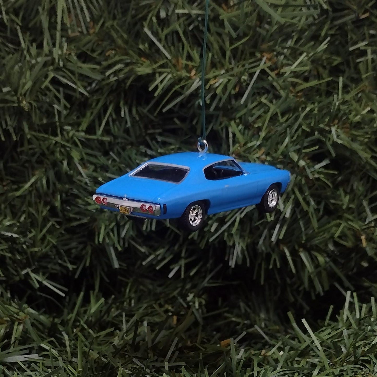 Chevy Chevelle SS 1971 Ornament Christmas Decoration Unique Gift Idea Chevrolet Blue