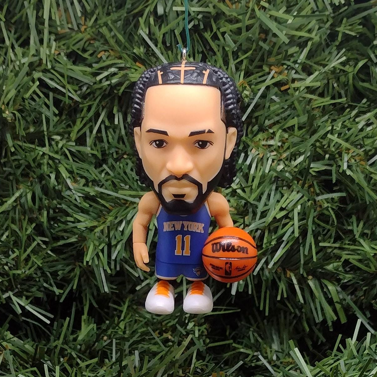 Jalen Brunson New York Knicks Ornament Christmas Decoration Gift NBA Basketball Figure 3 Inch