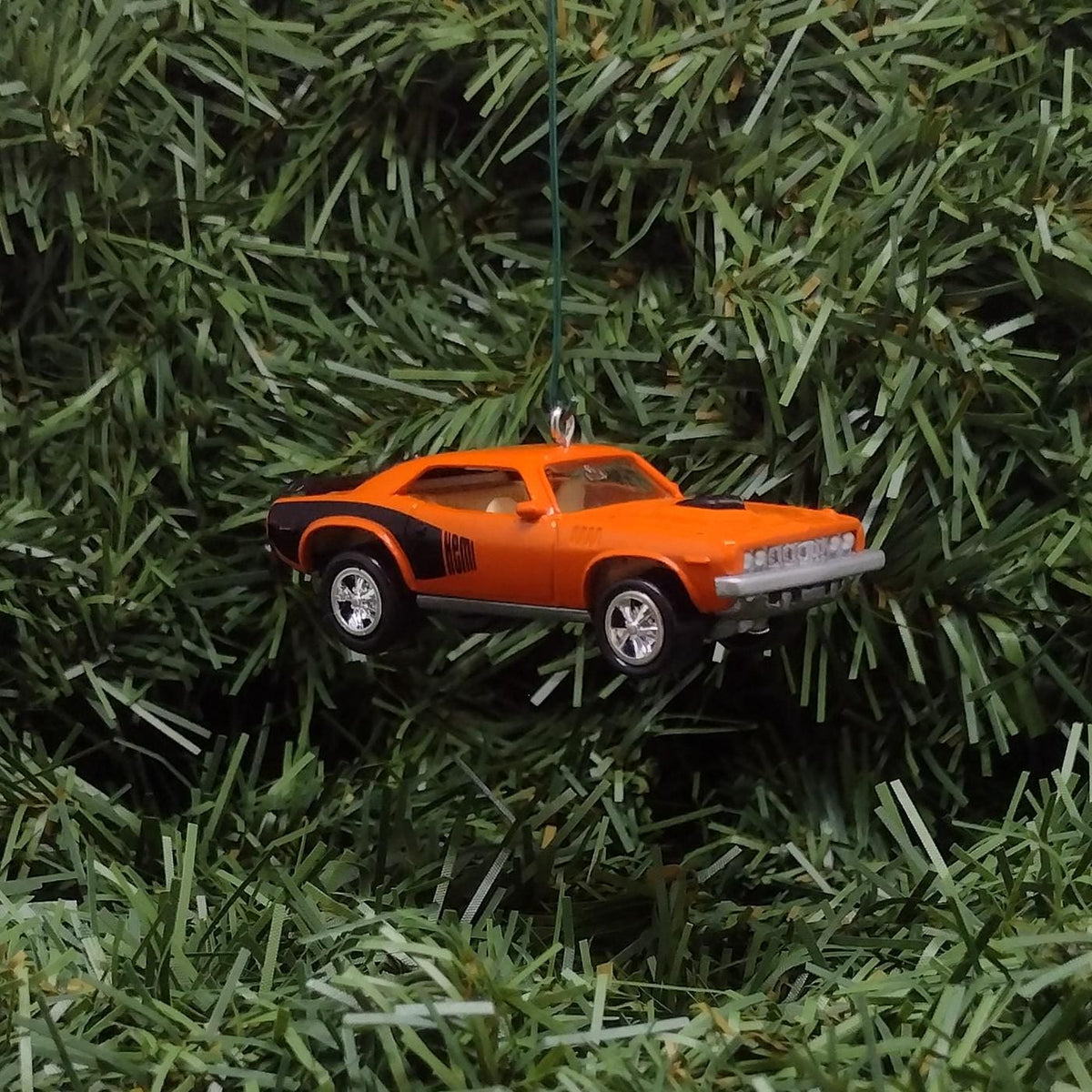 Plymouth Barracuda Ornament 1971 Hemi Cuda Mopar Christmas Decoration Unique Gift Idea Orange