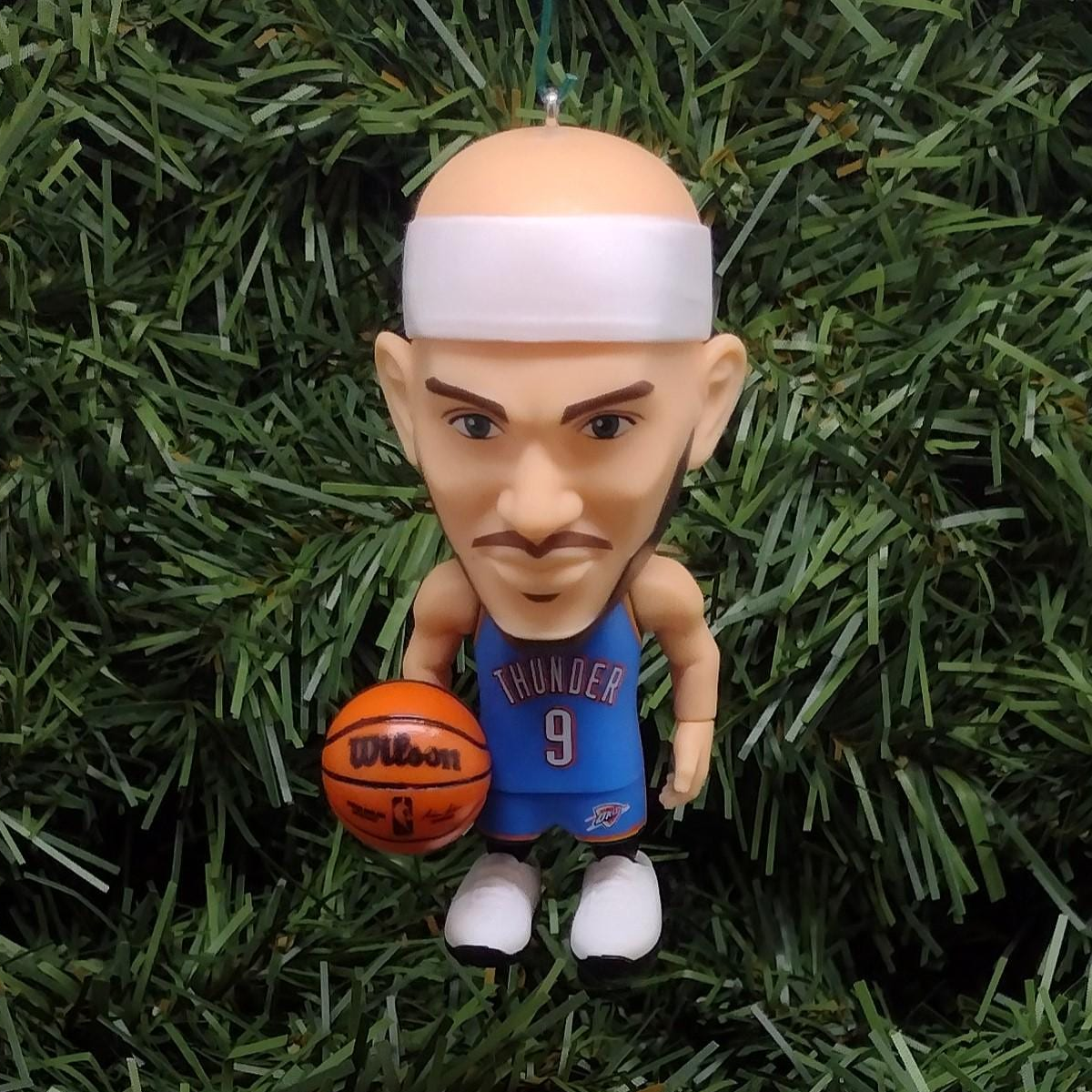 Oklahoma City THUNDER Ornament Alex Caruso Christmas Tree Decoration NBA basketball figure 3 inch