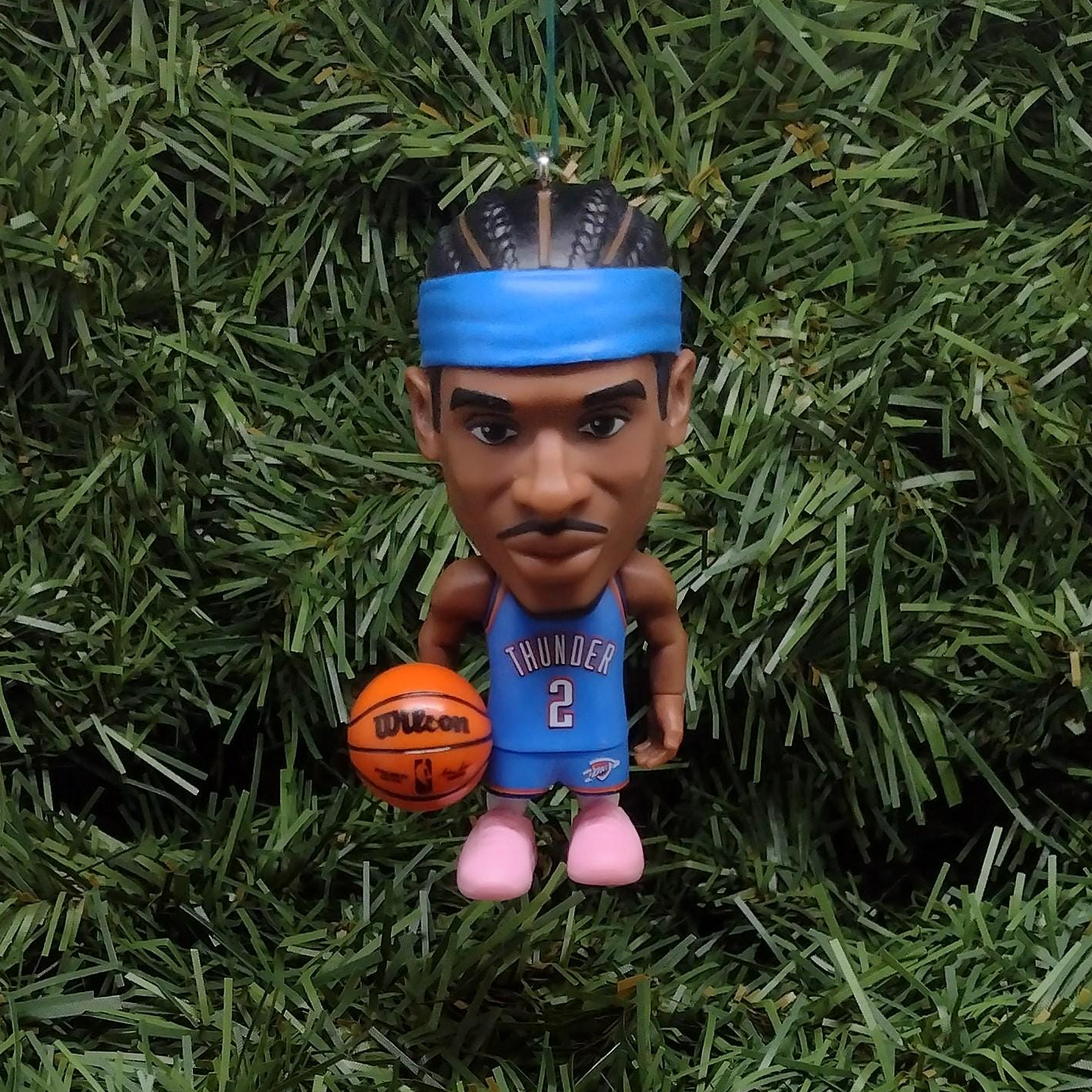 Oklahoma City THUNDER Ornament Shai Gilgeous-Alexander Christmas Decoration Gift NBA Basketball Figure 3 inch