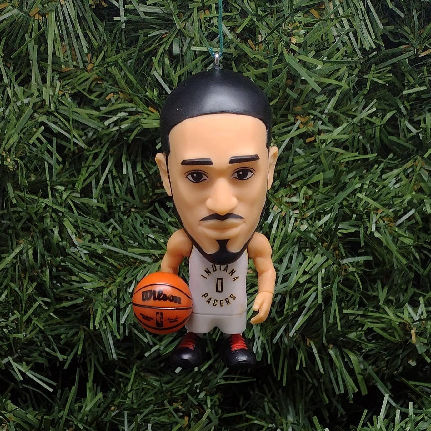 INDIANA PACERS Ornament Tyrese Haliburton Christmas Decoration NBA basketball figure 3 inch