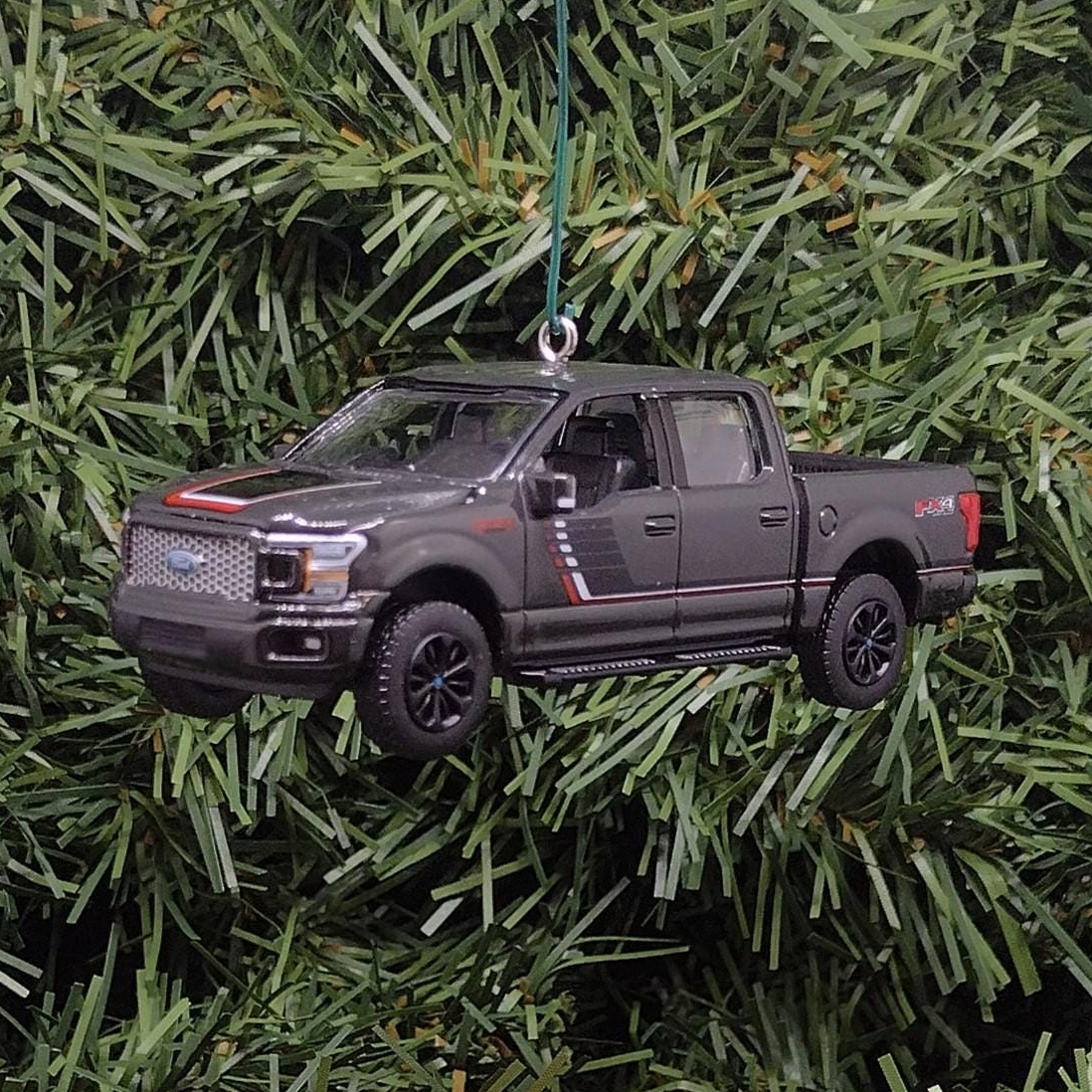 Ford F-150 Ornament 2015-2020 Christmas Gift Idea F150 Truck FX4 Lariat Unique Xmas Decoration Great Detail Gray Grey