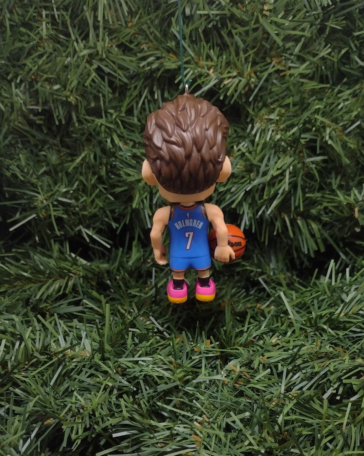 Oklahoma City THUNDER Ornament Chet Holmgren Christmas Tree Decoration NBA basketball figure 3 inch