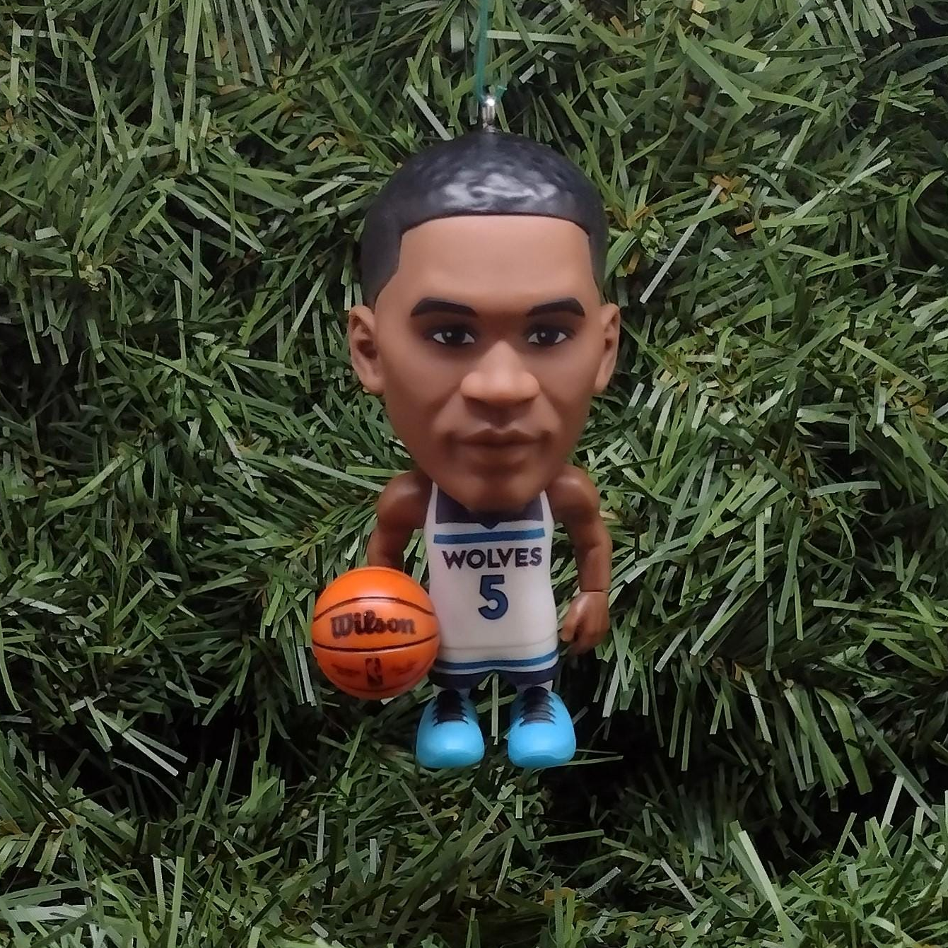 Anthony Edwards Ornament Minnesota Tiberwolves Christmas Decoration Gift Ant Wolves NBA Basketball Figure 3 Inch