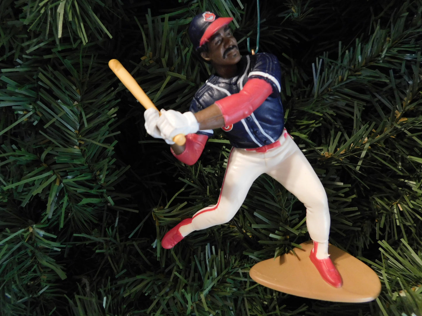 Eddie Murray CLEVELAND INDIANS Christmas tree ornament MLB baseball xmas figure unique gift idea 3000 hits 500 hr club