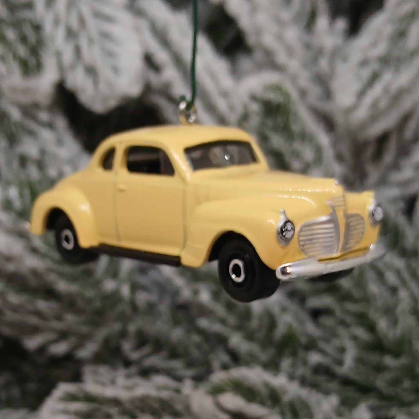 1941 Plymouth Coupe Ornament Christmas Tree Decoration Gift Idea Yellow