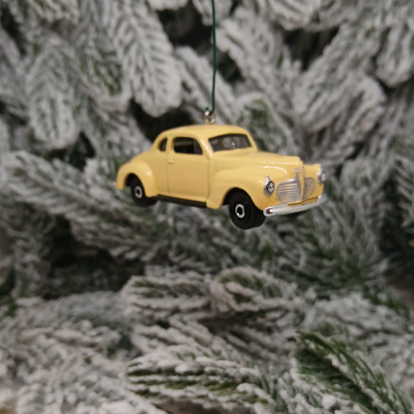 1941 Plymouth Coupe Ornament Christmas Tree Decoration Gift Idea Yellow