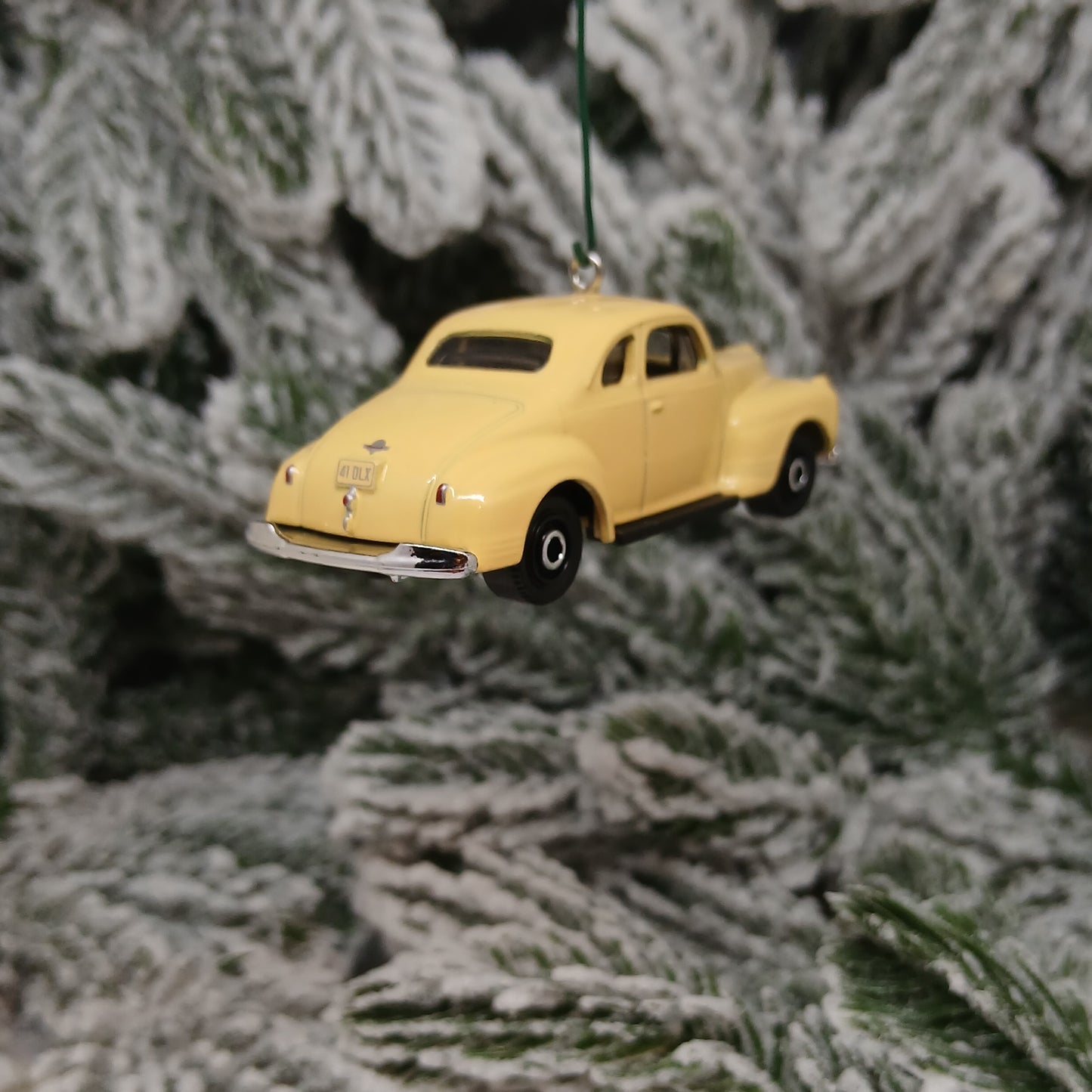 1941 Plymouth Coupe Ornament Christmas Tree Decoration Gift Idea Yellow