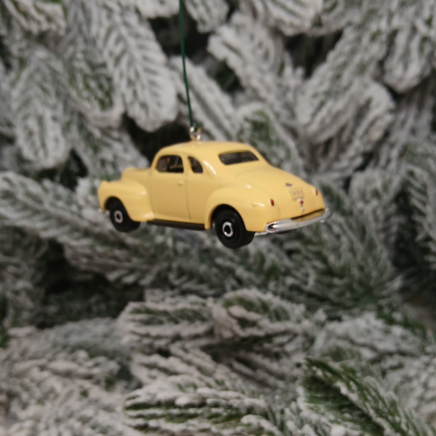 1941 Plymouth Coupe Ornament Christmas Tree Decoration Gift Idea Yellow