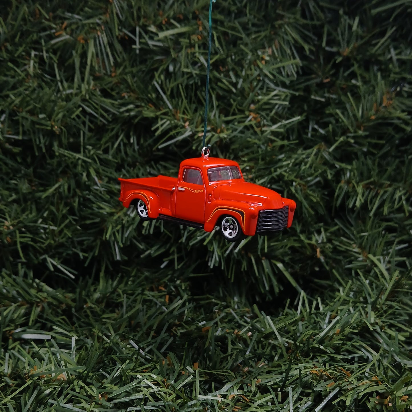 Chevy 1952 Truck Ornament Christmas Gift Xmas Tree Decoration Chevrolet Pickup Red White