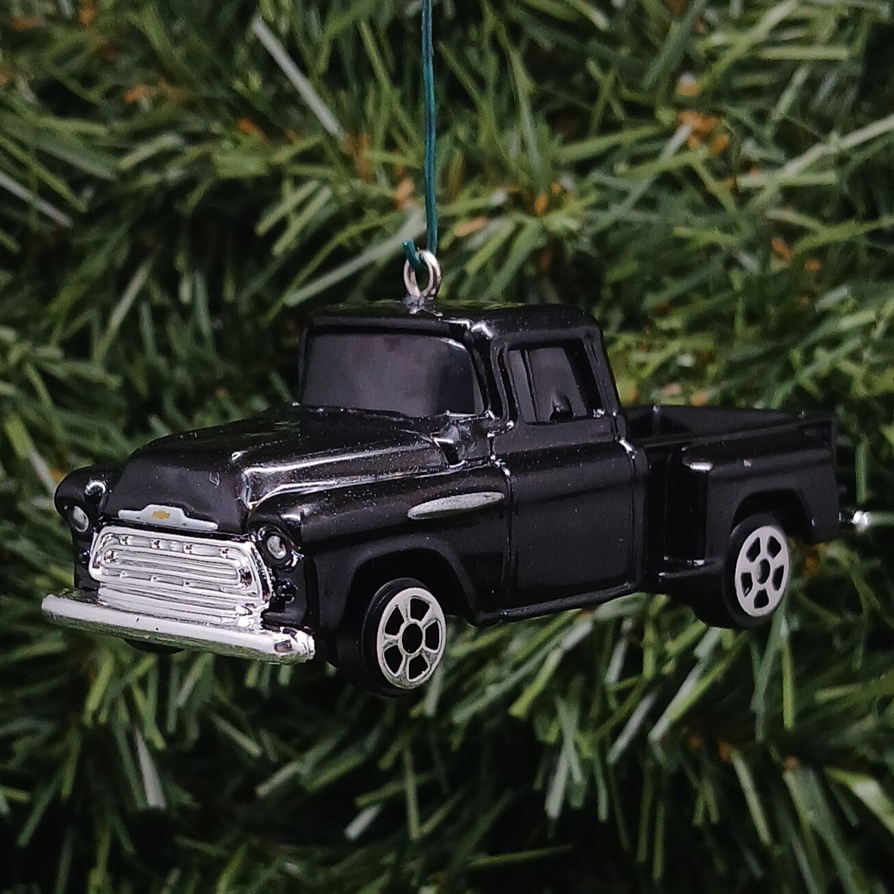 Chevy 1957 Truck Ornament Christmas Gift Idea Chevrolet Pickup Xmas Tree Decoration Black