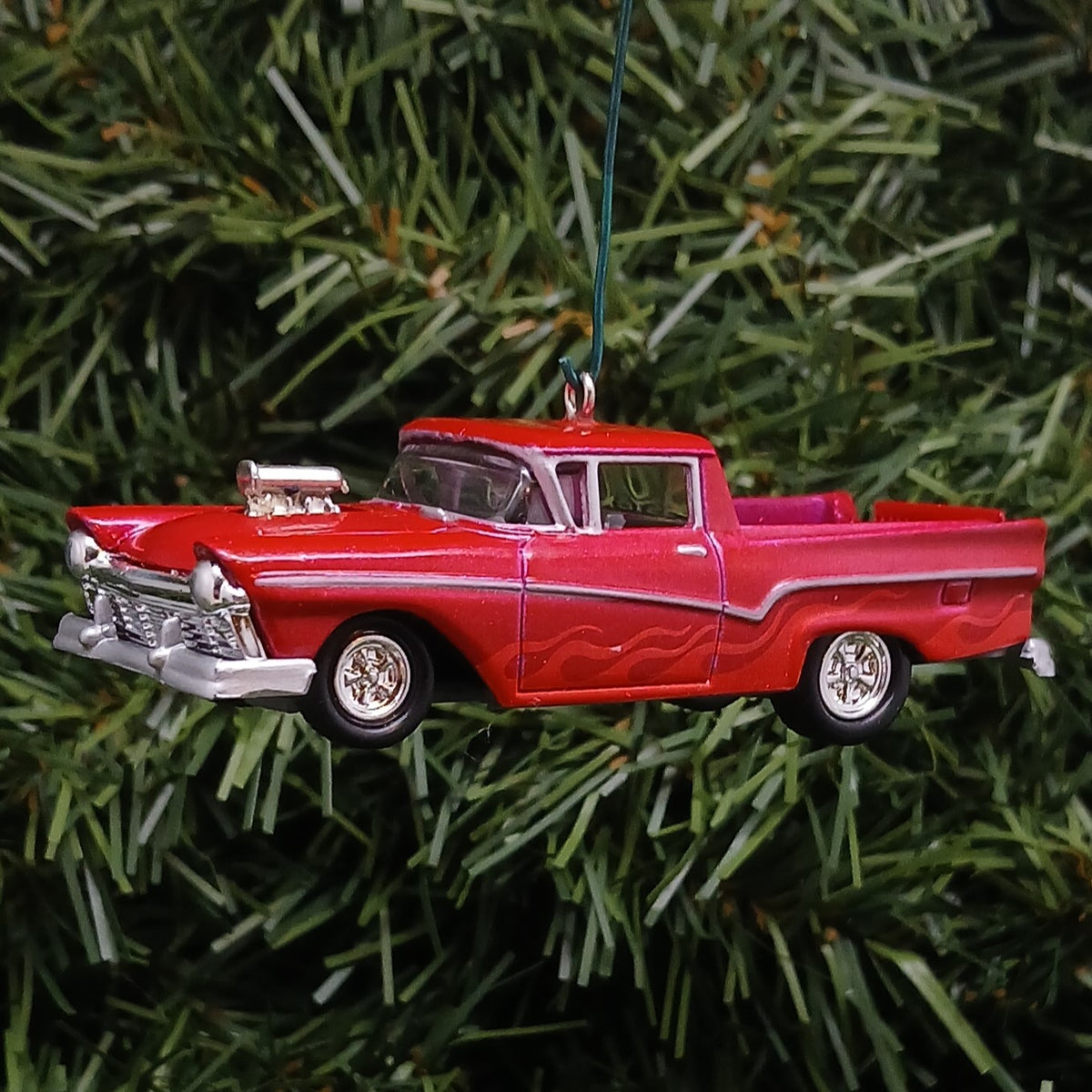 Ford 1957 Ranchero Ornament Christmas Gift Unique Car Xmas Tree Decoration Red