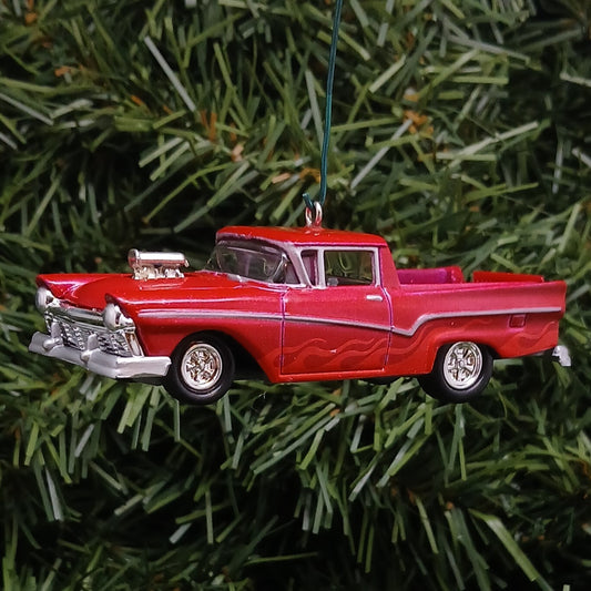Ford 1957 Ranchero Ornament Christmas Gift Unique Car Xmas Tree Decoration Red