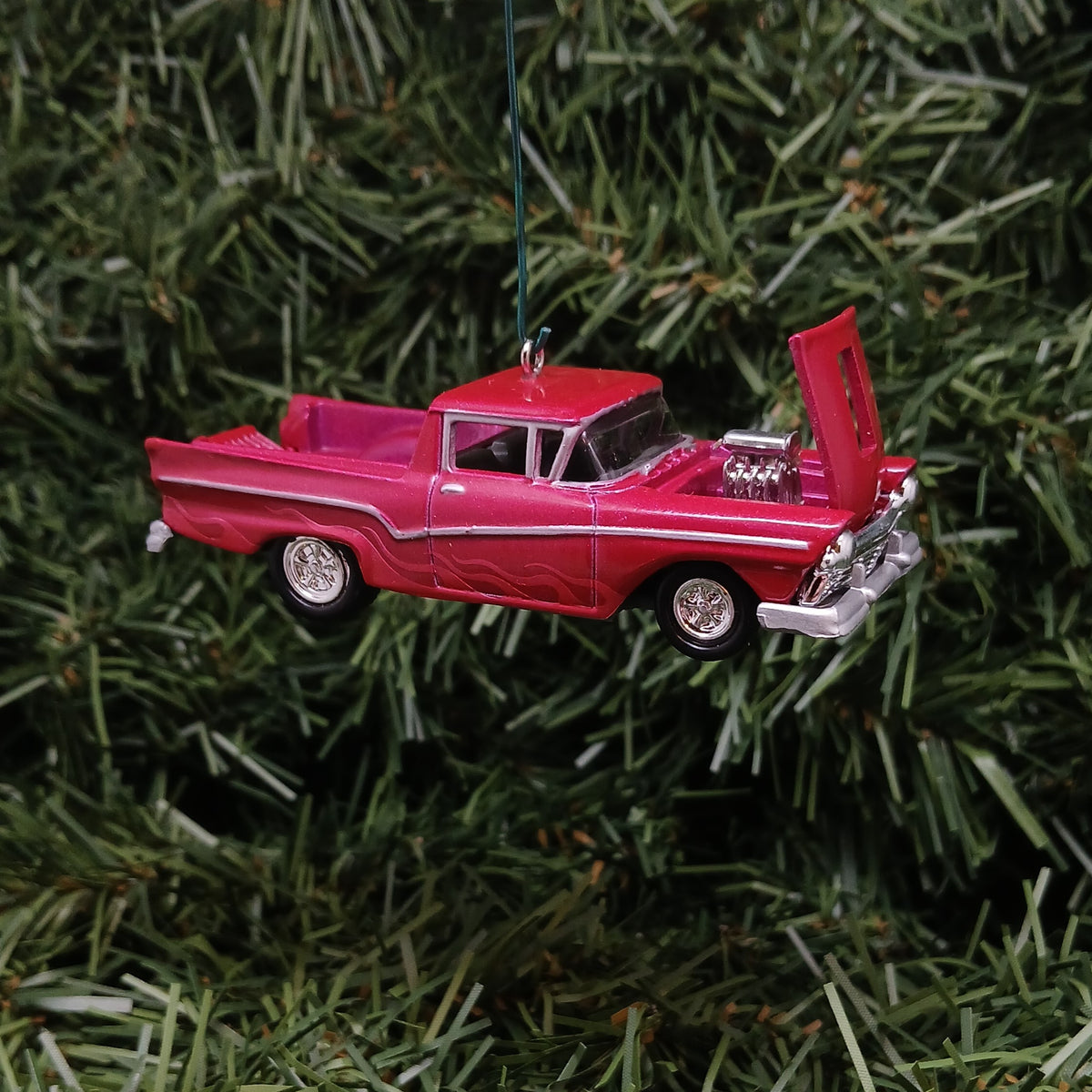 Ford 1957 Ranchero Ornament Christmas Gift Unique Car Xmas Tree Decoration Red
