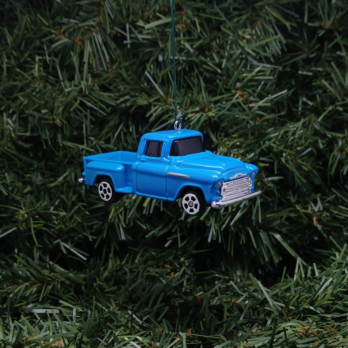Chevy 1957 Truck Ornament Christmas Gift Idea Chevrolet Pickup Xmas Tree Decoration Blue