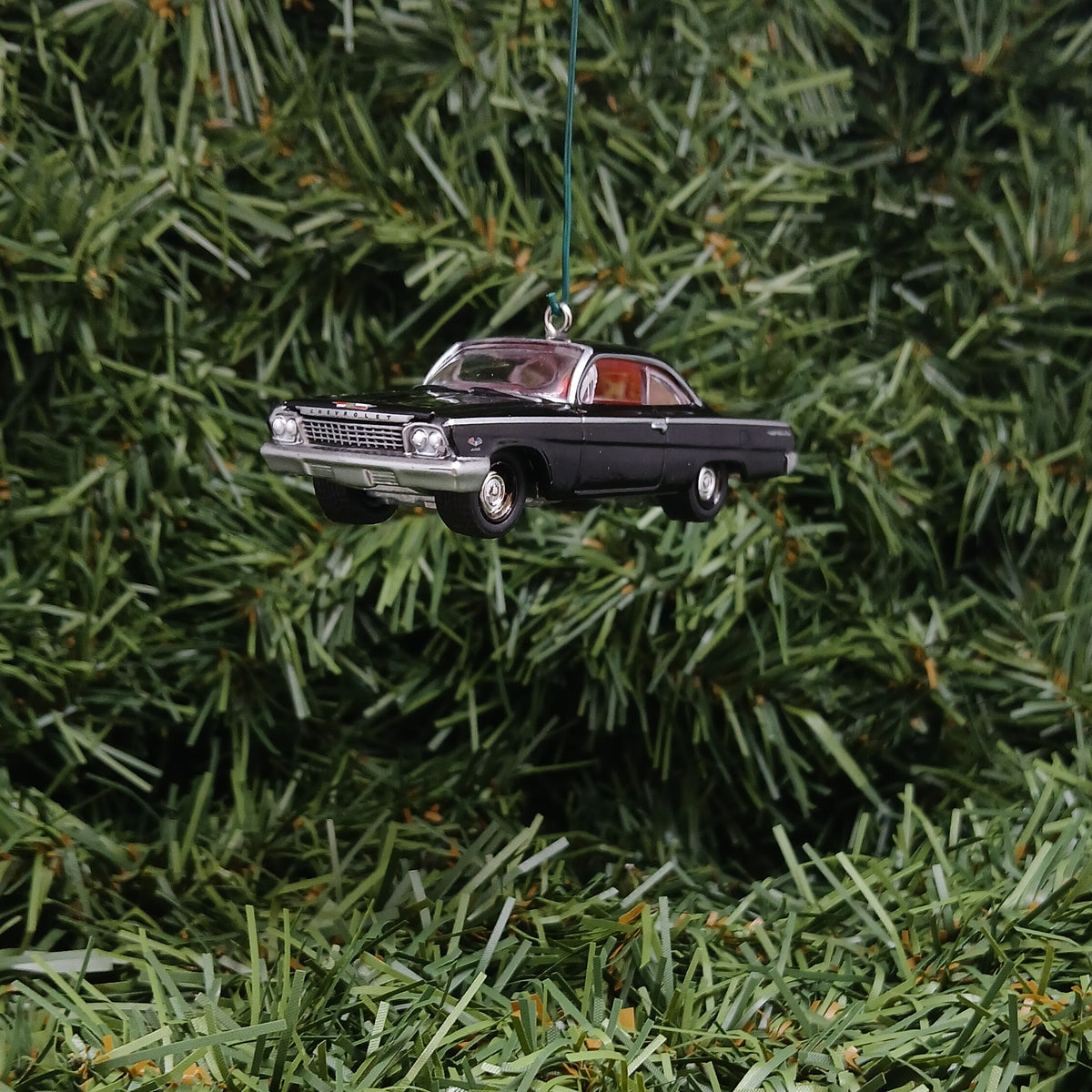 Chevy Bel Air 1962 Ornament Christmas Tree Decoration Xmas Gift Idea Chevrolet Bubble Top Tuxedo Black