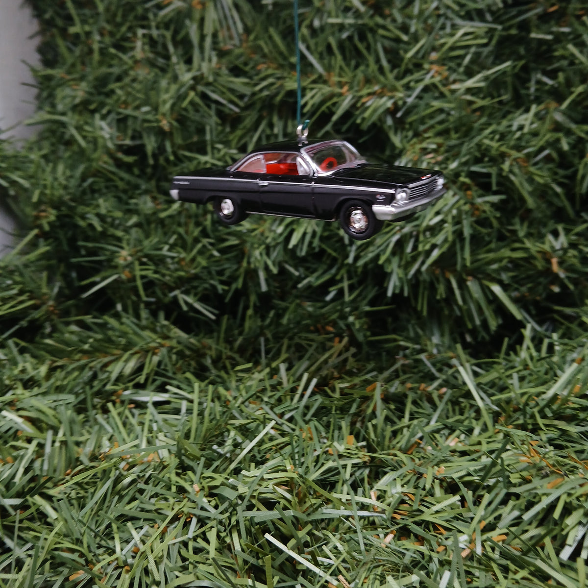 Chevy Bel Air 1962 Ornament Christmas Tree Decoration Xmas Gift Idea Chevrolet Bubble Top Tuxedo Black