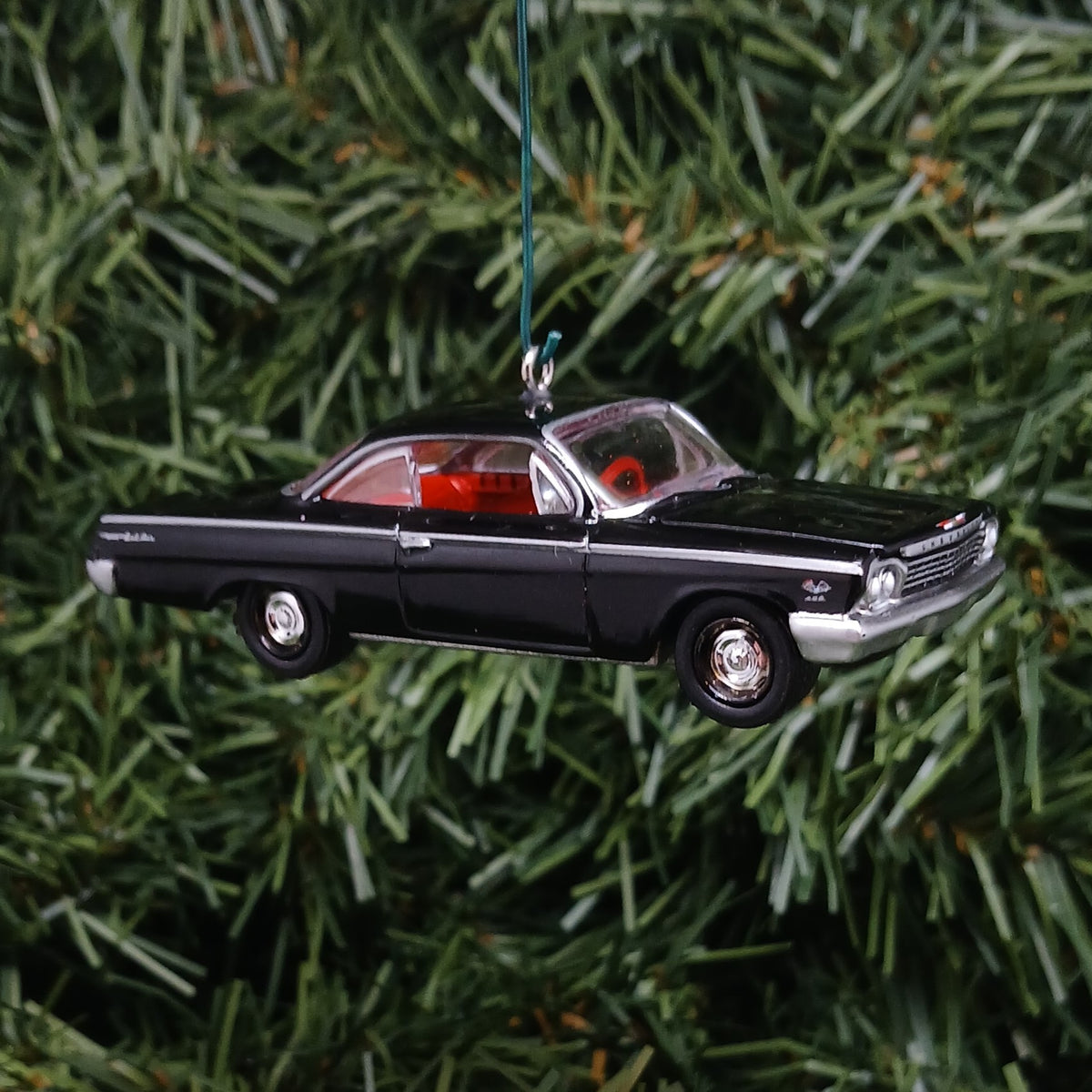 Chevy Bel Air 1962 Ornament Christmas Tree Decoration Xmas Gift Idea Chevrolet Bubble Top Tuxedo Black