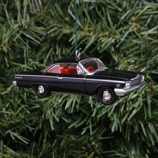 Chevy Bel Air 1962 Ornament Christmas Tree Decoration Xmas Gift Idea Chevrolet Bubble Top Tuxedo Black