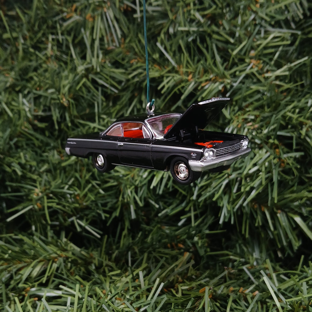 Chevy Bel Air 1962 Ornament Christmas Tree Decoration Xmas Gift Idea Chevrolet Bubble Top Tuxedo Black
