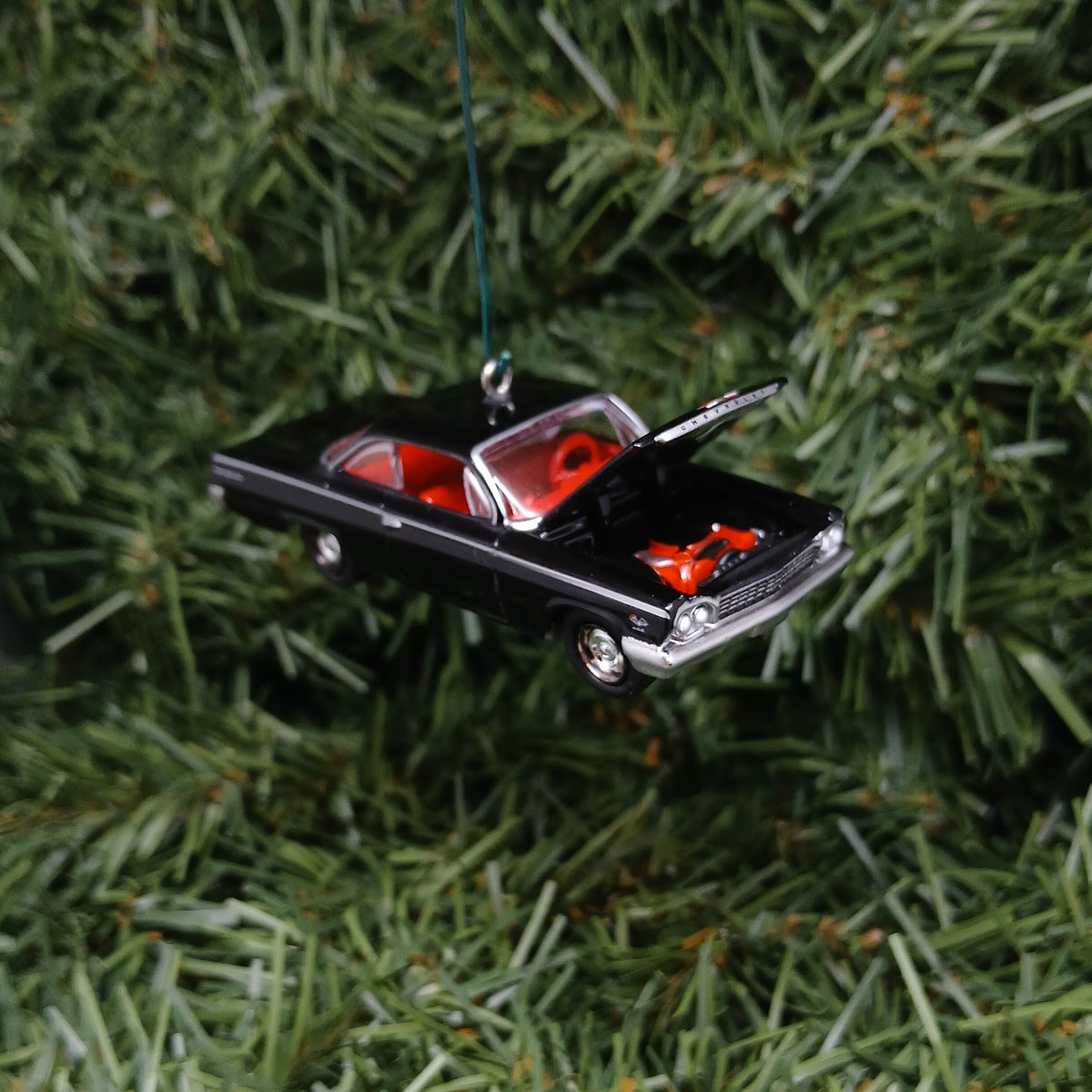 Chevy Bel Air 1962 Ornament Christmas Tree Decoration Xmas Gift Idea Chevrolet Bubble Top Tuxedo Black